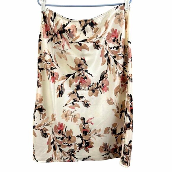 B.O.G. Collection Knee Length Floral Skirt, Sz L, NWT - Picture 1 of 5